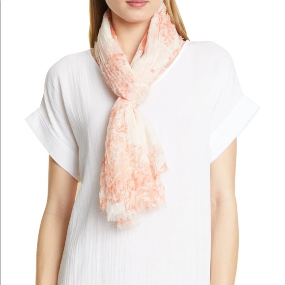 Eileen Fisher Accessories - Eileen Fisher Organic Watercolor Gauze Scarf NWT